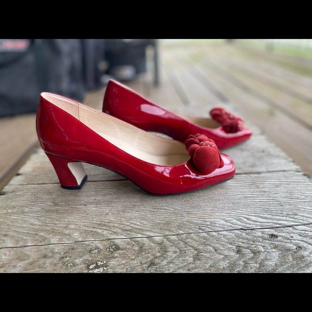 Sacha London Red Patent Heels